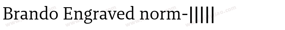 Brando Engraved norm字体转换